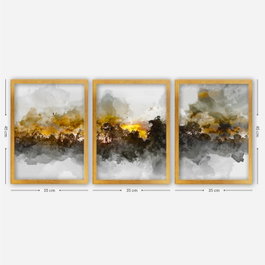 Wallity Cuadro Decorativo Enmarcado Multicolor (3 Piezas)